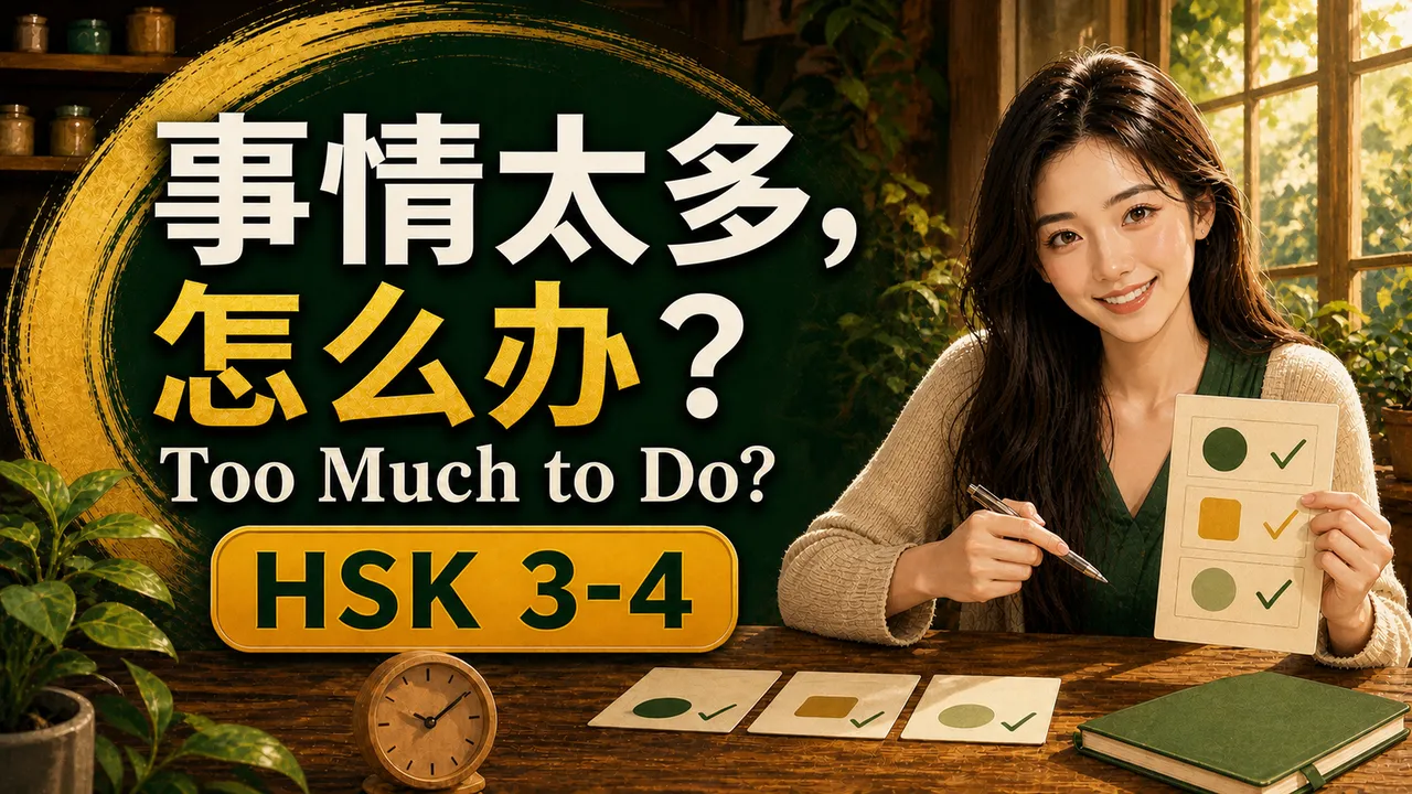 事情太多，怎么办？三个高效的时间管理技巧 Chinese conversation thumbnail